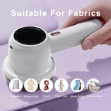 Lint Remover, Fabric Shaver Electric Bobble Remover for Clothes, USB Charging Fluff Remover Sweater Shaver with 2 Replacement Heads for Clothes Fabric