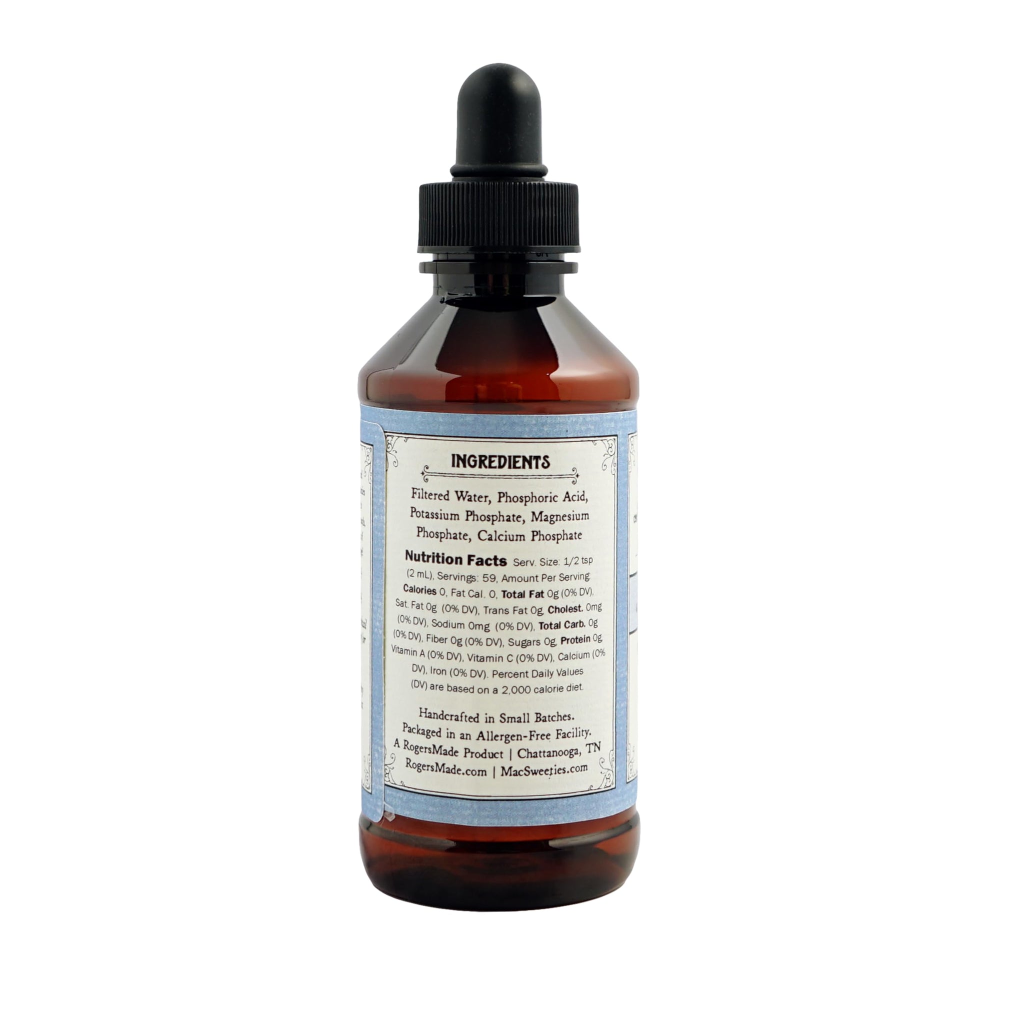 MacSweetie's Acid Phosphate for Drinks, Cocktails & Sodas - Small Batch, Artisan Mixer with Natural Minerals - Adds Tangy Tartness to Drinks for a