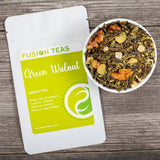 Green Walnut Green Tea With Pineapple, Coconut, Almonds & Maple - Gourmet Loose Leaf Sencha Tea - 4 Oz. Pouch