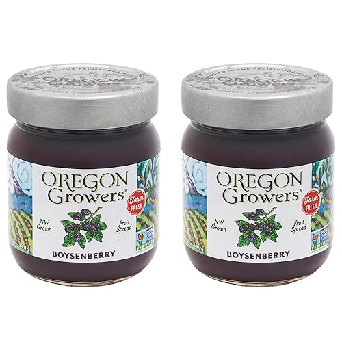 Oregon Growers Boysenberry Fruit Spread - Boysenberry Jam Seedless, Boysenberry Jelly, Organic Boysenberry Jam, Boysenberry Spread, All Natural