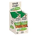 Snak Club Tajin Peanuts, Roasted Nuts with Chili and Lime Seasoning, Mild, Gluten-Free and Kosher Snacks, 1.5 oz Bags, 12 Pack