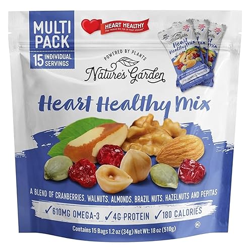 Nature's Garden Heart Healthy Mix Single Serve, 18 Ounce (1.2 Ounce x 15 count)