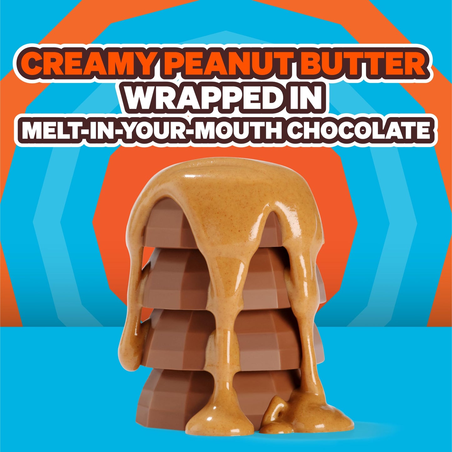 MrBeast Feastables Peanut Butter Cups, 24 Count, Milk Chocolate with Creamy Peanut Butter Filling, 2-Cup Packs, Fairtrade Cocoa