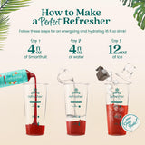 Smartfruit Replenish Refresher Concentrate - Watermelon Cucumber Mint - Made with Real Fruit Juice, Just Add Ice and Water, No Added Sugar, Coconut