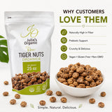 Julia's Organic Tiger Nuts (37 oz | Raw Snacks) Premium Raw Tiger Nuts | Gluten Free Snack, Non-GMO | Prebiotic Fiber | Paleo Friendly | Low