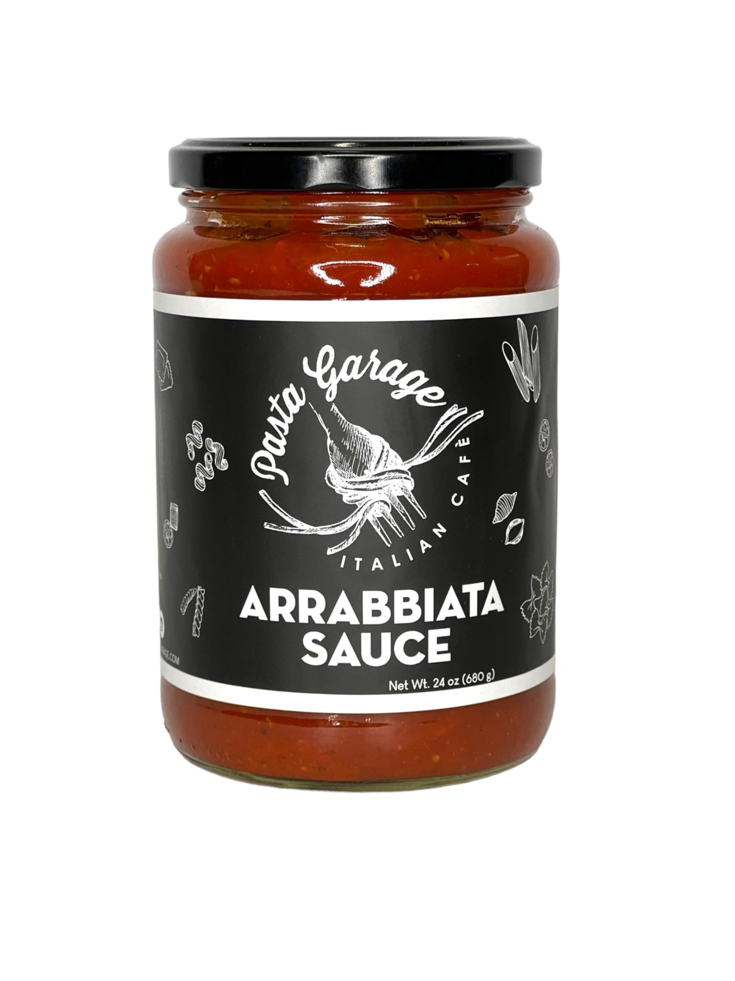 Pasta Garage Classic ARRABBIATA Sauce/World Famous Signature Recipe Spicy (Hot) Pasta Sauce/Small Batch/Slow Cooked/Vegetarian/Vegan/Gluten Free/Low