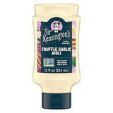 Sir Kensington's Spread & Dressing Truffle Garlic Aioli for Dipping Drizzling & Spreading Non-GMO Certified Humane Keto Gluten Free & Kosher 12 oz
