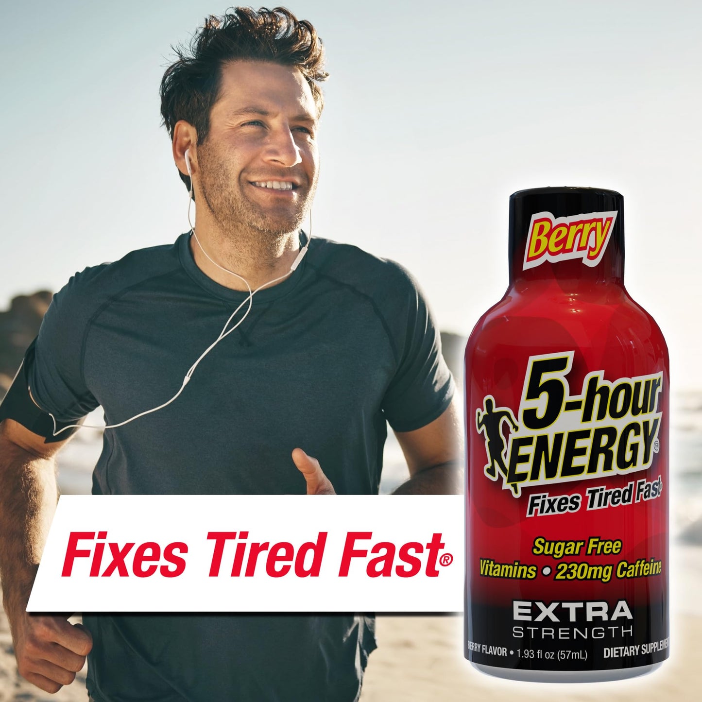 5-Hour Energy Extra-Strength Berry, 1.93 Oz, 12 Bottled Per Pack, Box Of 2 Packs