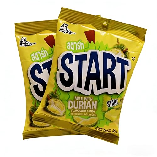 Durian Gummies (280g/9.88oz) Thai Durian Gummies | Southeast Asian Flavor | Individually Wrapped | Snack