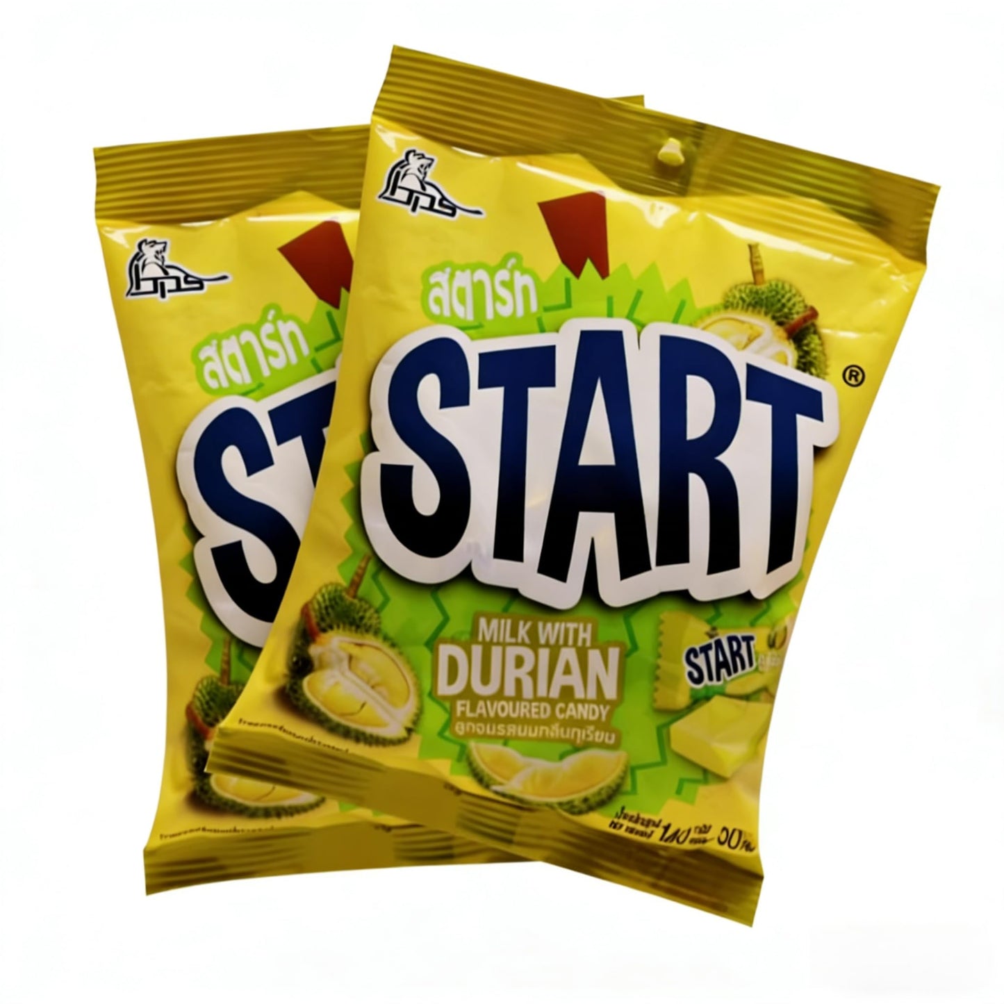 Durian Gummies (280g/9.88oz) Thai Durian Gummies | Southeast Asian Flavor | Individually Wrapped | Snack