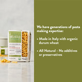DeLallo Organic Gemelli Pasta, Made with 100% Semolina Durum Wheat Flour, Bronze Cut, Made in Italy, Non-GMO, Preservative Free, Vegan, Kosher