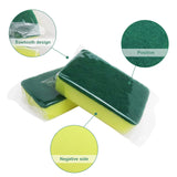 Sponge Individually Wrapped?24 PCS Dishwashing Sponge Scouring Pad Kitchen Dishcloth Suitable for Travel Apartments (Style 1)