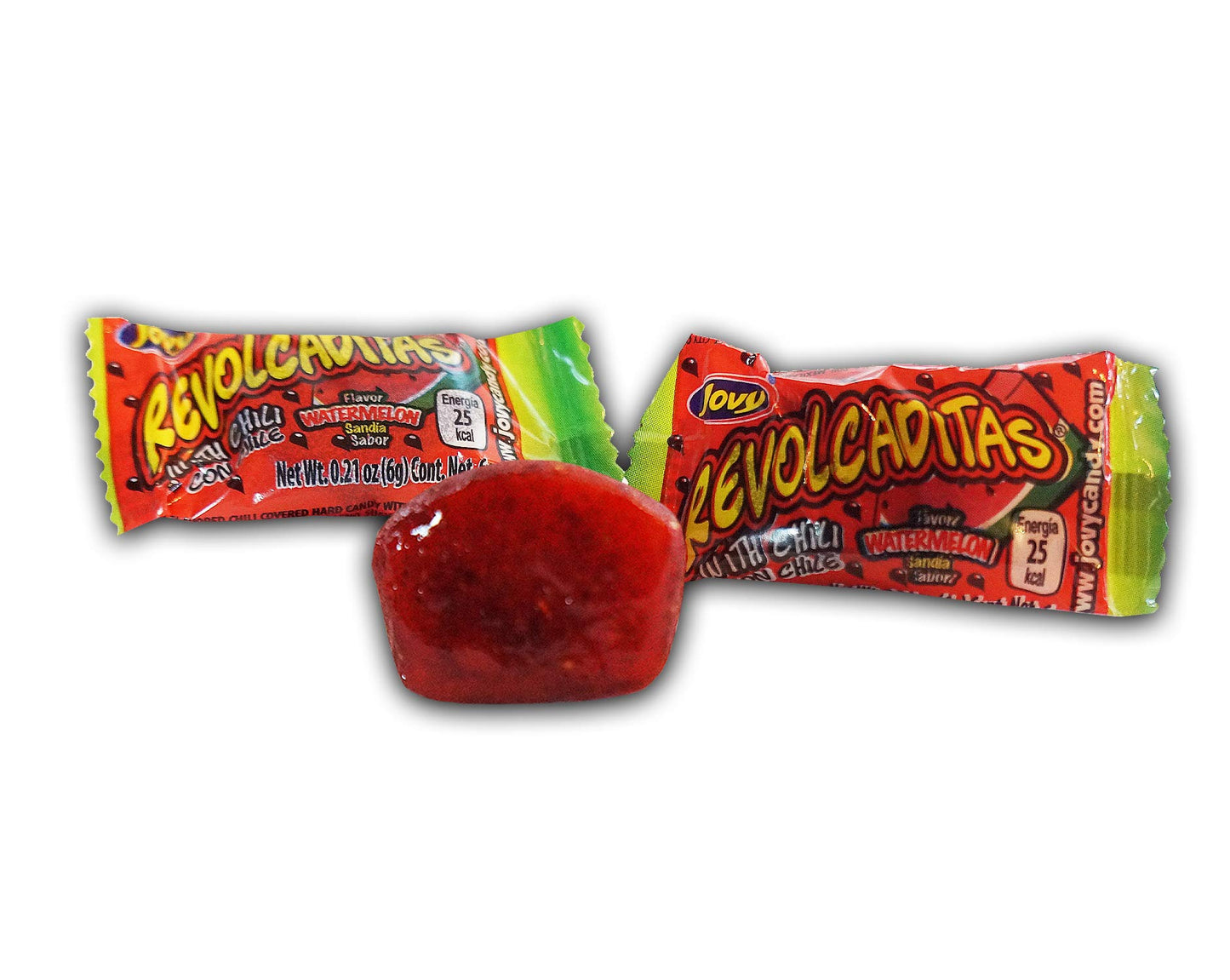 Jovy Revolcaditas Chili Watermelon Candy - Irresistible Sweet Heat in Every Bite! (6oz)