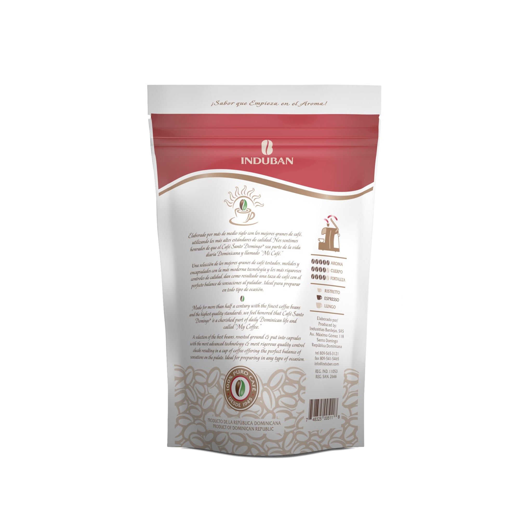 Café Santo Domingo Clásico Capsules - Compatible with Nespresso Original Brewers - Product from the Dominican Republic (50 Count)