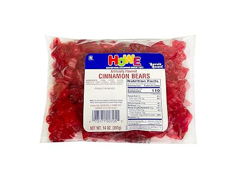 Howe Cinnamon Bears, Gummy Candy 14 oz Bag