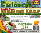 MANGO LEAF - 25 Tea Bags (ORGANIC loose Leaf Tea) - Product of Grenada, Caribbean