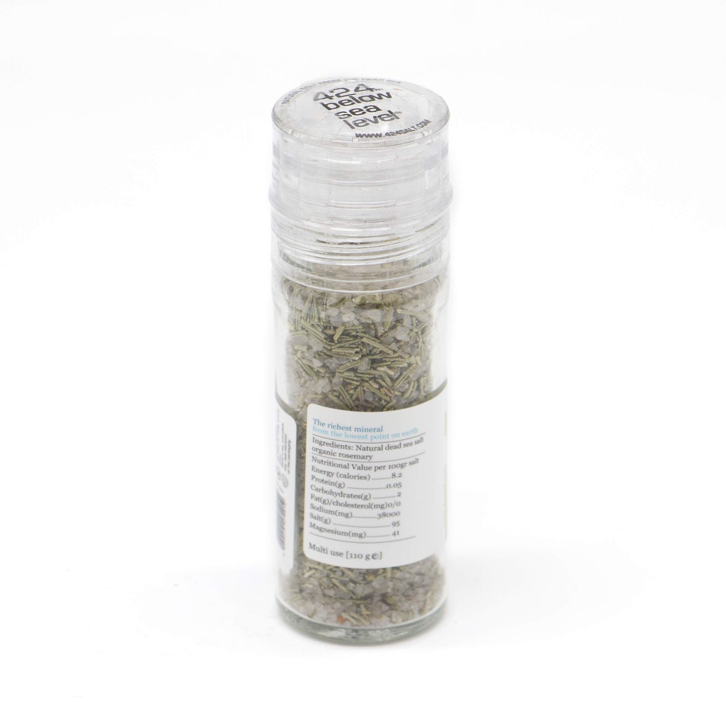Salt & Organic Rosmary Gourmet Salt From The Dead Sea 3.87oz / 110 grams