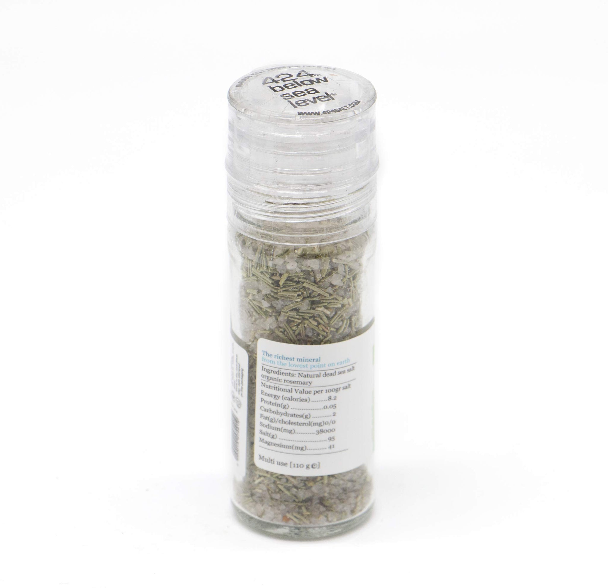 Salt & Organic Rosmary Gourmet Salt From The Dead Sea 3.87oz / 110 grams