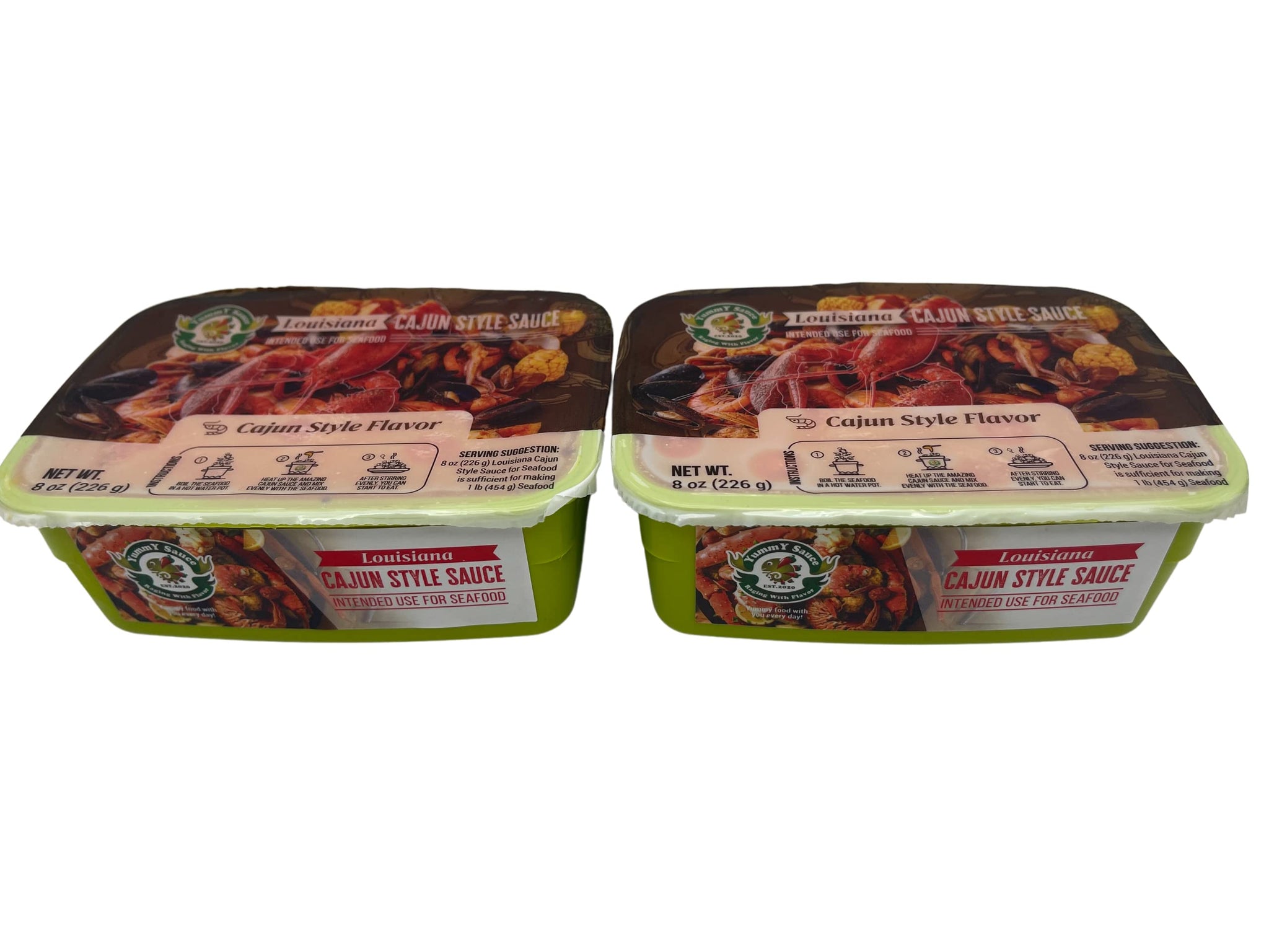 YummY Sauce Cajun Sauce Cajun Style Flavor? Pack of 2x8oz?, brown