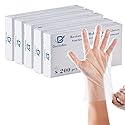DealbyBox 1000pcs Plastic Food Safe Gloves, Disposable Gloves for Restaurant Cooking, Food Handling, Serving, Prep,Baking. (Medium)