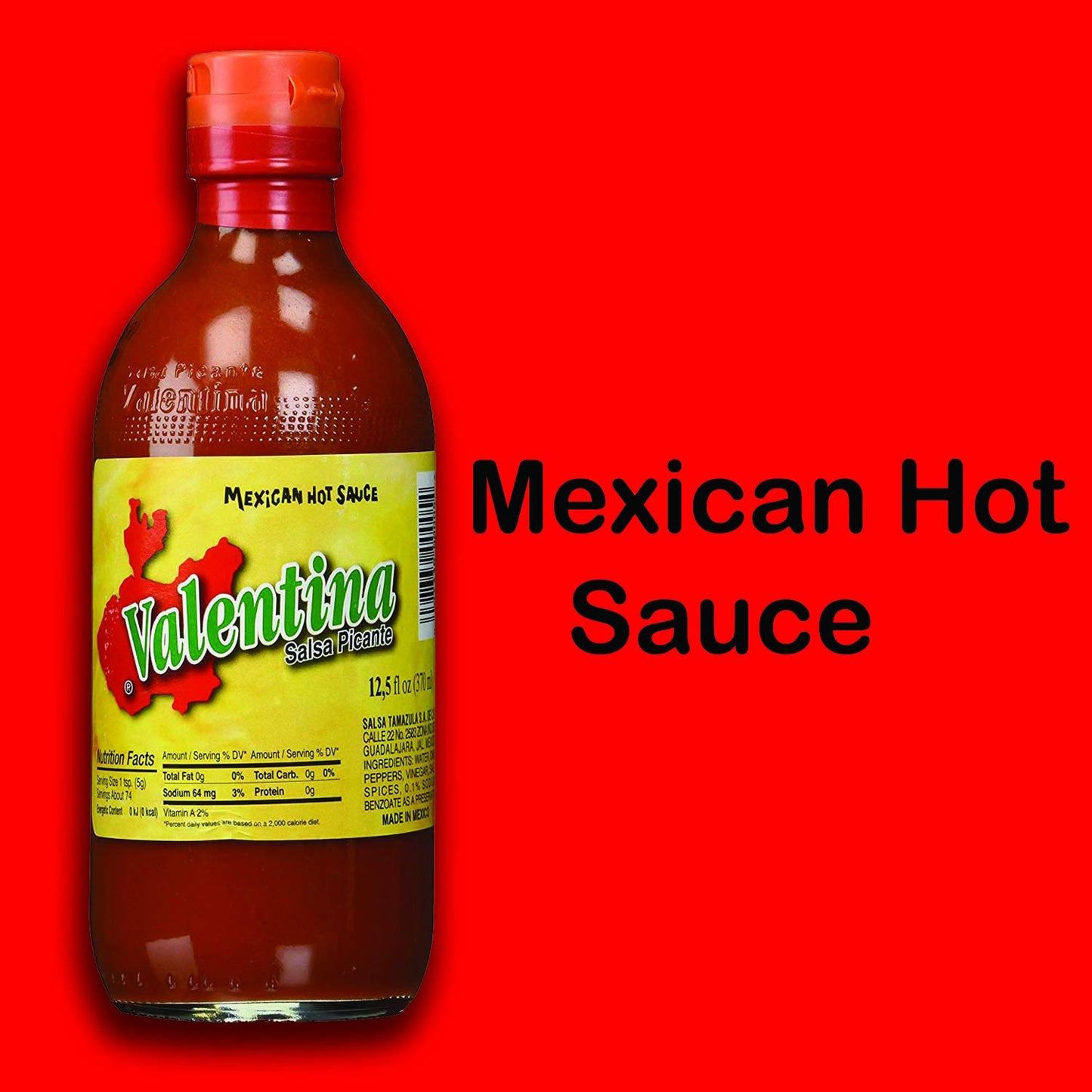 Valentina, Hot Sauce Red, 12.5-Ounce (24 Pack)