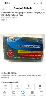 Scrub Buddies Heavy Duty Scrub Sponge