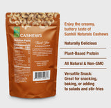 Sunhill Naturals Cashews Roasted Lightly Salted | Dry Roasted & Salted Cashews | Deluxe Nuts for Healthy Snacking | Protein Snacks for Adults |