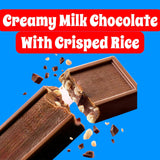 Crunchy Mini Bars -1.5 lbs Individually Wrapped Crunchy Bars, Perfect for Snacking, Sharing, and Parties - Delicious Milk Chocolate with Crisped