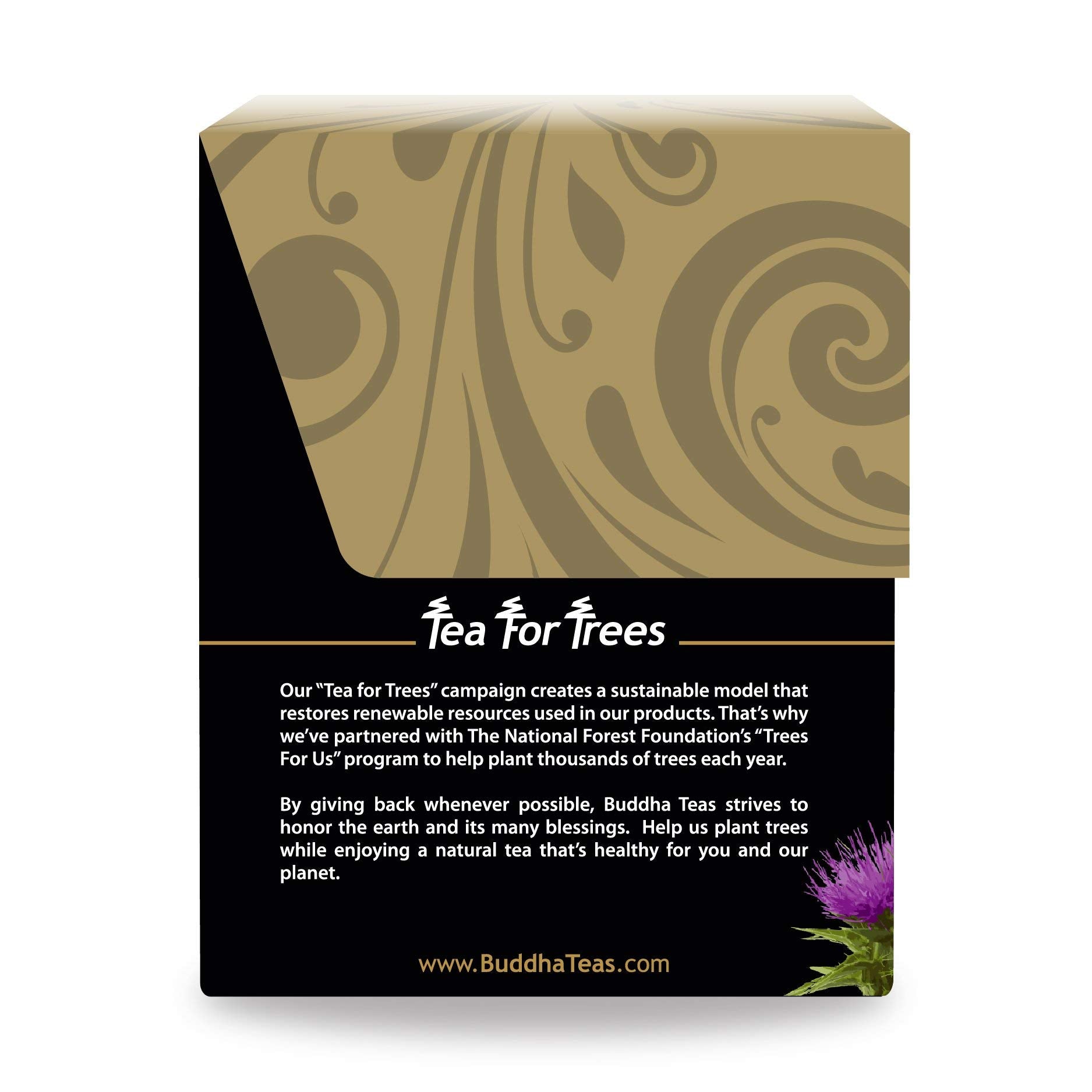 Buddha Teas - Organic Milk Thistle Tea - Herbal Tea - Single Ingredient - Mild, Earthy, Nutty Taste - Enjoy Hot or Cold - Caffeine Free - 100% Kosher