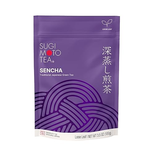 SUGIMOTO TEA Japanese Sencha Fukamushi Green Tea Loose Leaf 3.5 oz (100 g)