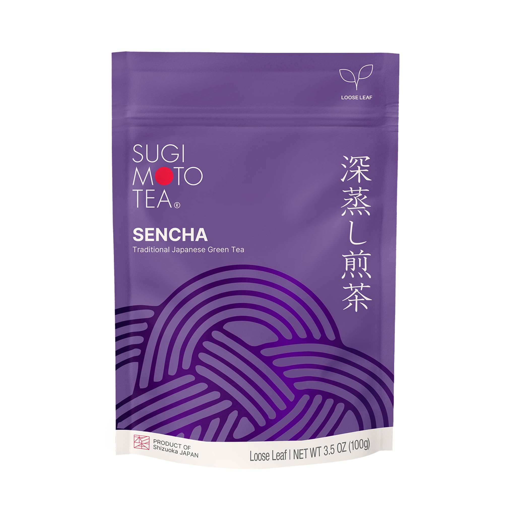 SUGIMOTO TEA Japanese Sencha Fukamushi Green Tea Loose Leaf 3.5 oz (100 g)