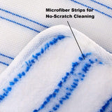 Tidy Monster 3 Pack Mop Refills Compatible with O-Ceda Dua-Action Microfiber Mop, Replacement Mop Heads for Dry/Wet Use, Machine Washable Double Sided