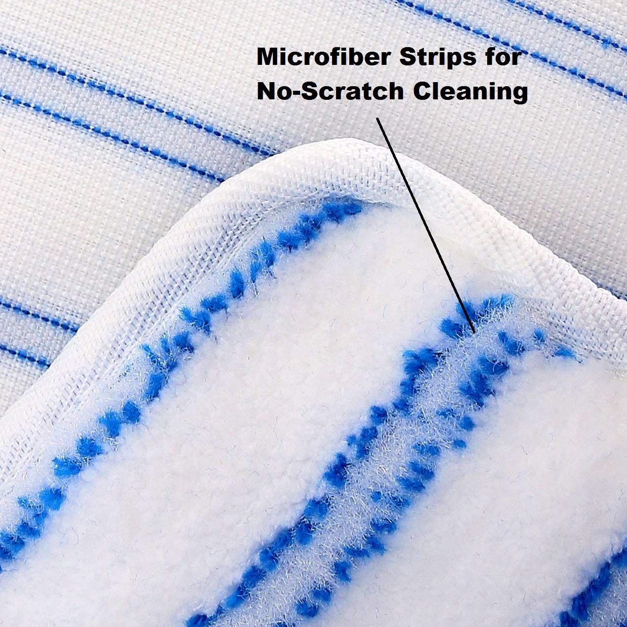 Tidy Monster 3 Pack Mop Refills Compatible with O-Ceda Dua-Action Microfiber Mop, Replacement Mop Heads for Dry/Wet Use, Machine Washable Double Sided