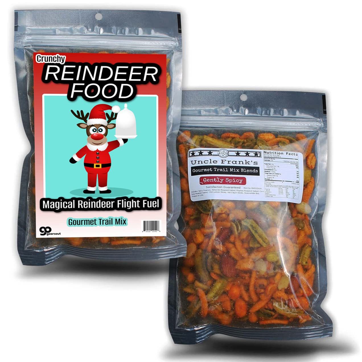 Reindeer Food Gourmet Trail Mix - Cute Christmas Gag Gifts for Teens - Funny Secret Santa Gift for Coworkers Food Gift Box Stuffer, Christmas Gifts