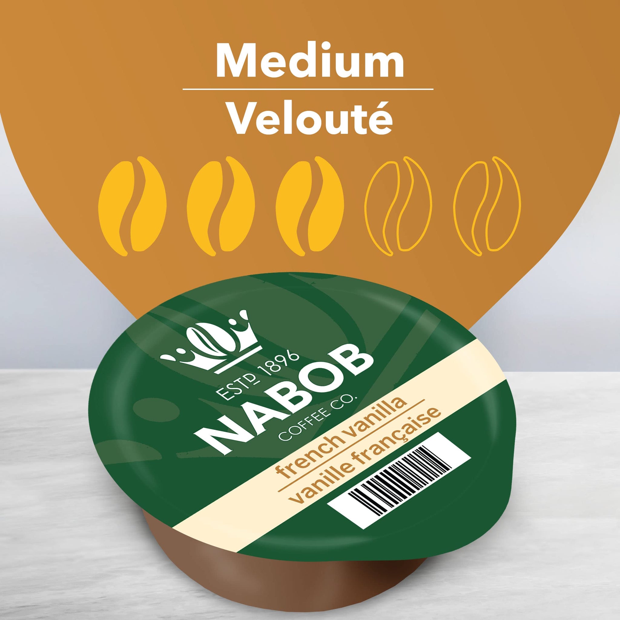 Nabob Cafe Collection French Vanilla Coffee (Medium), 14-Count T-Discs for Tassimo Coffeemakers