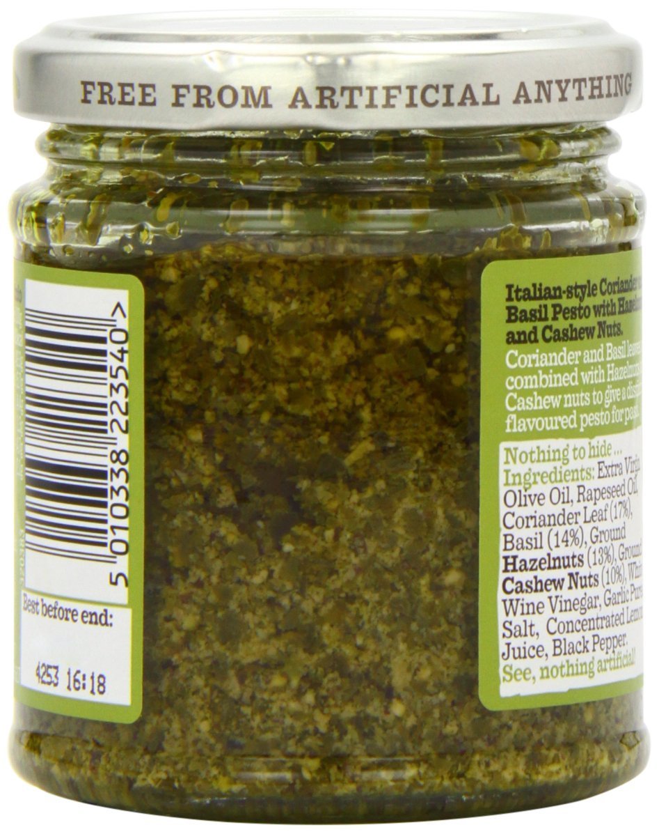 Zest Coriander & Basil Pesto (165g) - Pack of 6