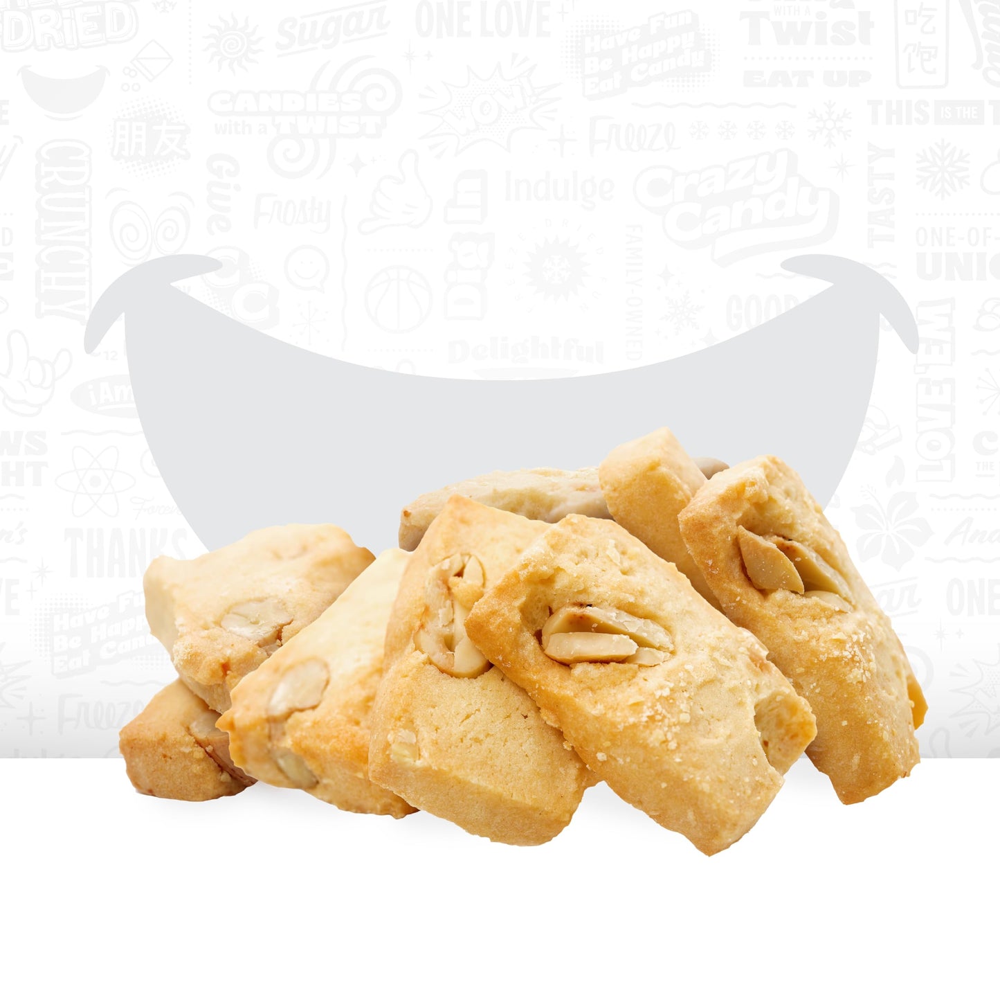Freeze Dried Peanut Brittle, Crazy Candy Peanut Brittle - Light Airy Texture Buttery Candy