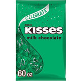 HERSHEY'S KISSES Milk Chocolate Candy Bulk Bag, 60 oz