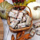 Leftovers Are For Quitters Bust Out The Stretchy Pants Thanksgiving Mini Chocolate Candy Bar Sticker Wrappers, 45 1.4" x 2.6" Wrap Around Labels by