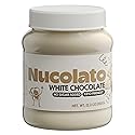NUCOLATO | White Chocolate Spread | 12.3 oz - 350 g | Keto Friendly - No Sugar Added | Best Low Carb Dessert - Food Snacks | Perfect Topping for Cake