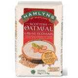 Hamlyns Scottish Fine Stoneground Oatmeal, 1000g (Pack of 6)