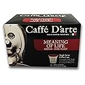 Caffe D’arte Single Serve Coffee - Meaning of Life Medium Roast - Roasted in Seattle, Perfect for Single-Serve Brewing - 12 Count