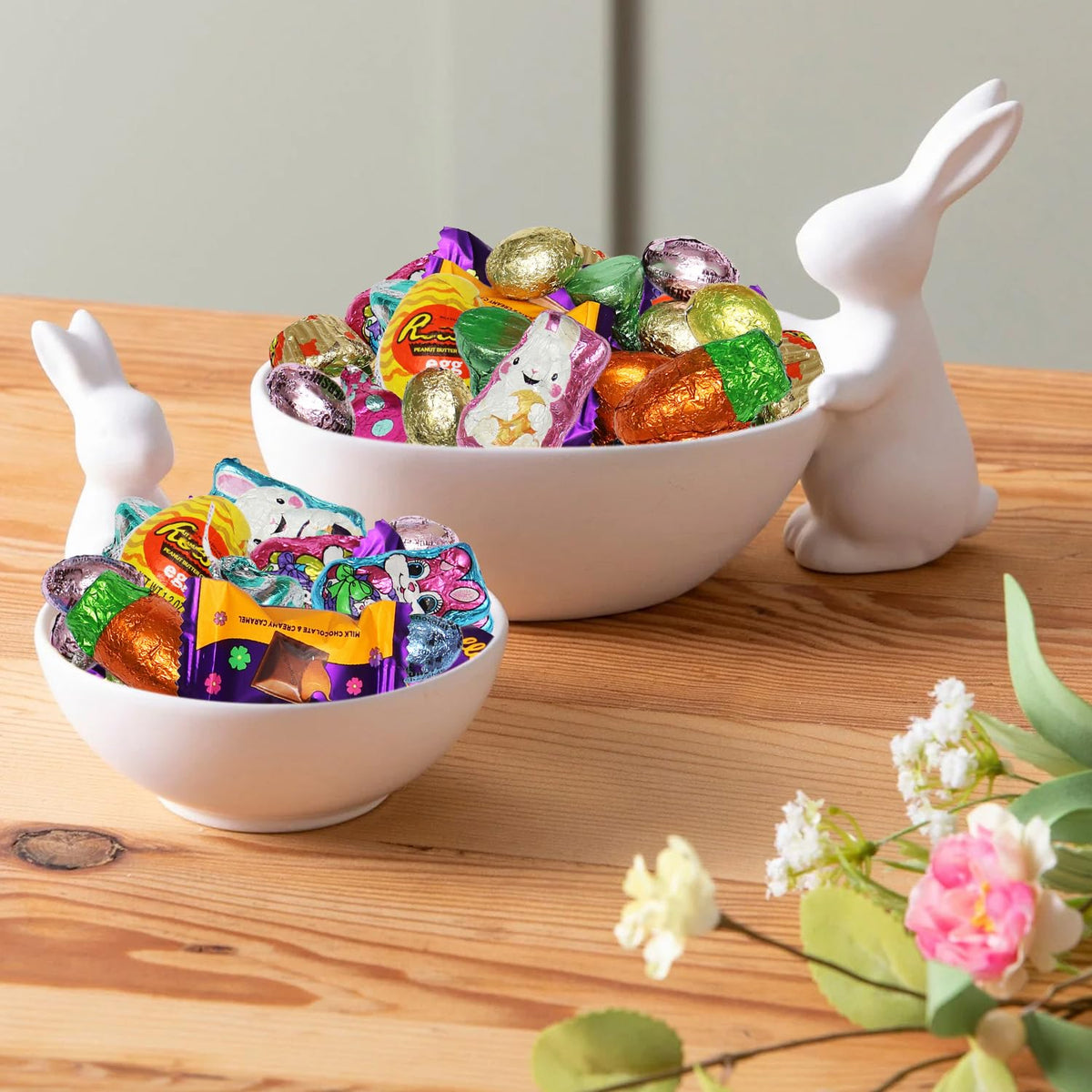 Bulk Easter Chocolate Candy Mix - 4 Pound Assorted Individually Wrapped Chocolate Candies Variety Pack For Easter Parties, Egg Hunts, Basket Fillers