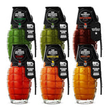 The General's Hot Sauce Gift Set, Super 6 Gourmet Variety 6 oz 6-Pack, 5 Habanero, Cayenne or Jalapeño Pepper Sauces, 1 Hot Maple Syrup, 2/5-4/5 Heat
