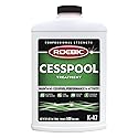 Roebic K-47-Q Cesspool Treatment: Prevents Clogging, Buildup, Exclusive Bacteria Digests Paper, Destroys Sludge - 32 Ounces, White/Green