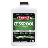 Roebic K-47-Q Cesspool Treatment: Prevents Clogging, Buildup, Exclusive Bacteria Digests Paper, Destroys Sludge - 32 Ounces, White/Green
