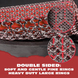 Knapp Made Combo Chainmail Cast Iron Scrubber with Silicone Core - Heavy Duty Rings and Fine Chainmail Rings -Premium Cast Iron Cleaner Chainmail