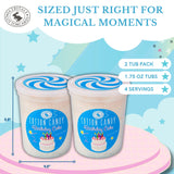 CHOCOLATE STORYBOOK Gourmet Flavored Cotton Candy - Unique Idea for Holidays, Birthdays, Gag Gifts, Party Favors (Birthday Cake, 1.75 oz Each, 2-Pack)
