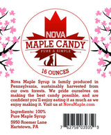 Nova Maple Candy - Pure Maple Syrup Sugar Leaf Candy (16 Ounces (1 Pound))