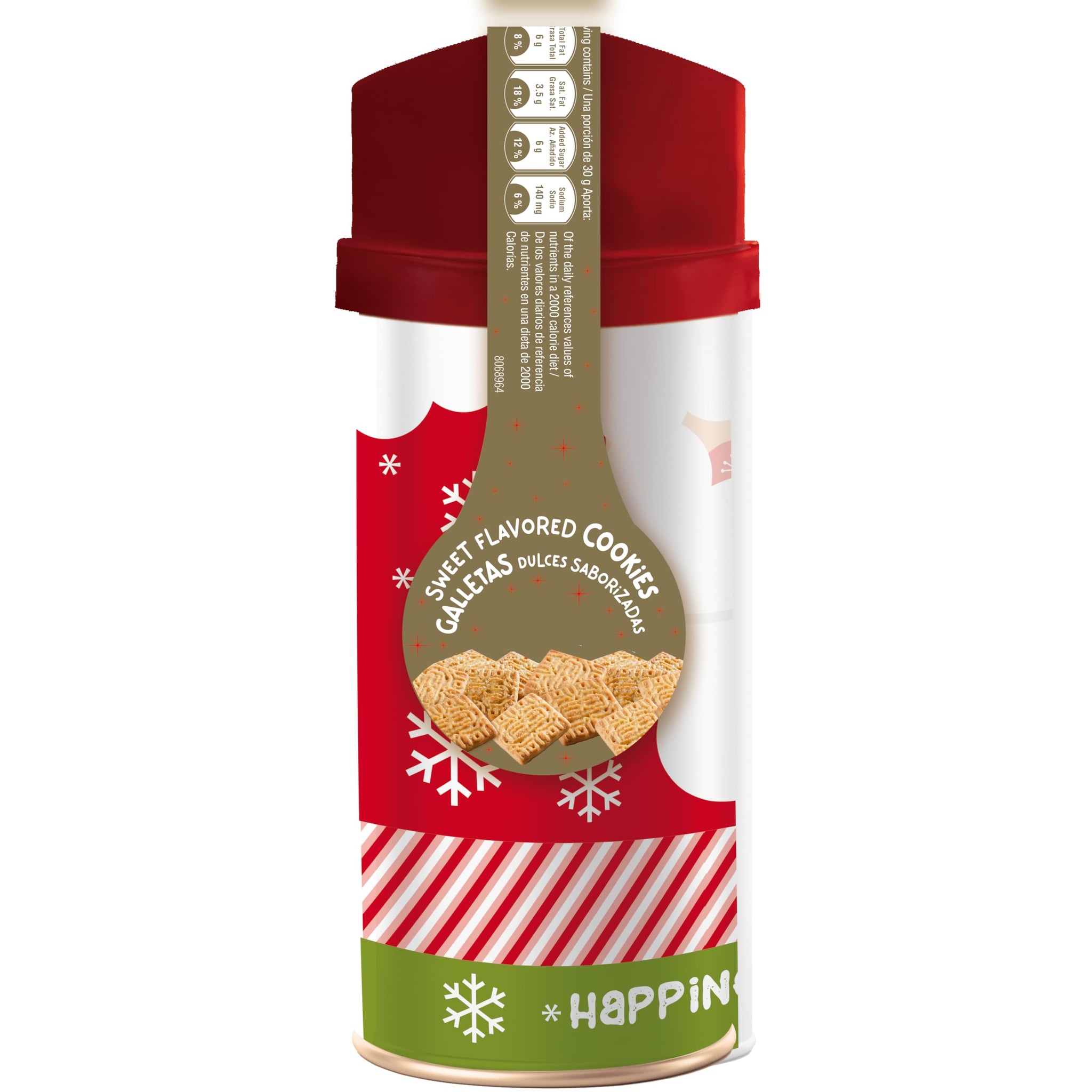 Dux Holiday Christmas Friends Cookies, 3-Pack Variety Tin Set (Reindeer & Santa, Designs May Vary), 5.64 oz